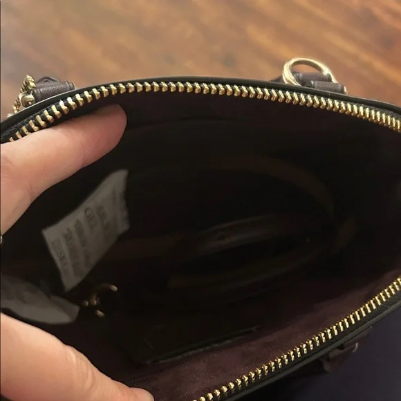 New! Coach Black and Brown Signature Satchel - Picture 3 of 5